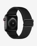 Bracelet Apple Watch en Nylon Élastique - Noir