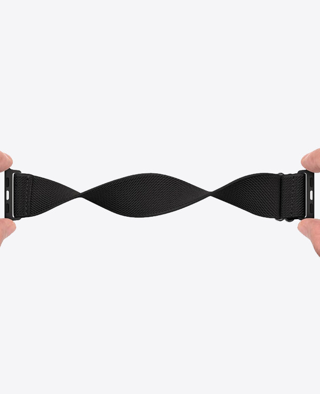 Bracelet Apple Watch en Nylon Élastique - Noir