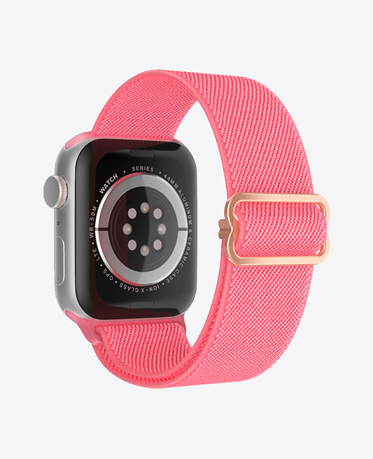 Bracelet Apple Watch en Nylon Élastique - Rose