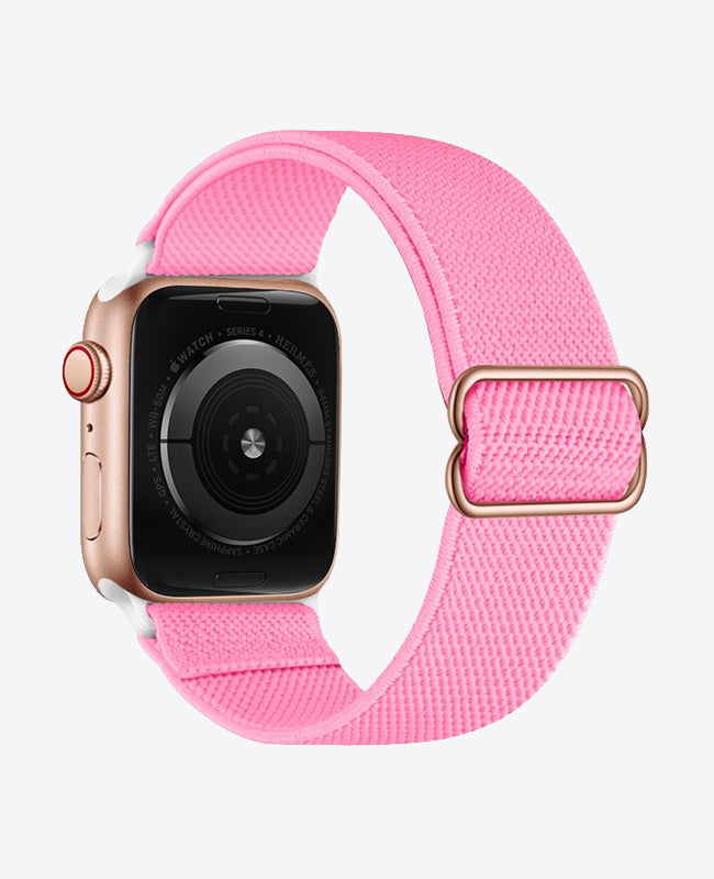 Bracelet Apple Watch en Nylon Élastique - Rose Vif