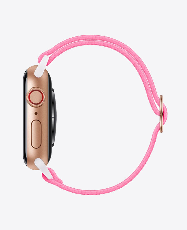 Bracelet Apple Watch en Nylon Élastique - Rose Vif