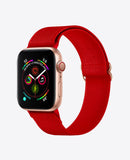 Bracelet Apple Watch en Nylon Élastique - Rouge