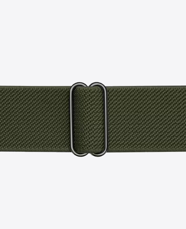 Bracelet Apple Watch en Nylon Élastique - Vert Foncé