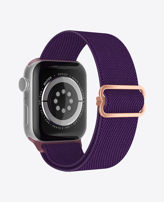 Bracelet Apple Watch en Nylon Élastique - Violet