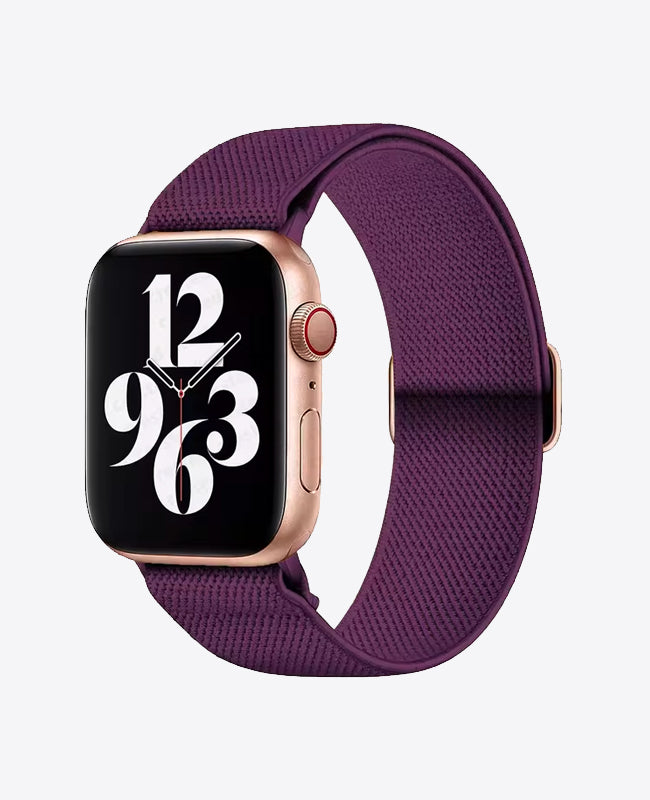 Bracelet Apple Watch en Nylon Élastique - Violet