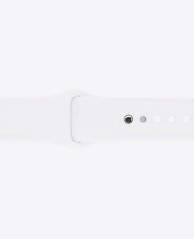 Bracelet Apple Watch en Silicone - Blanc Polaire