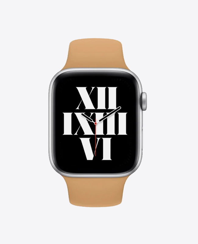 Bracelet Apple Watch en Silicone - Brun