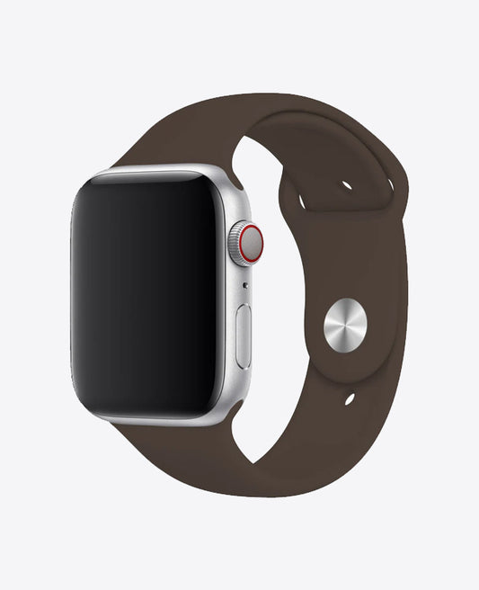 Bracelet Apple Watch en Silicone - Marron