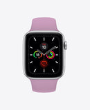 Bracelet Apple Watch en Silicone - Mauve