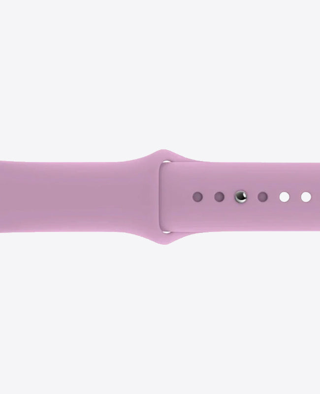 Bracelet Apple Watch en Silicone - Mauve