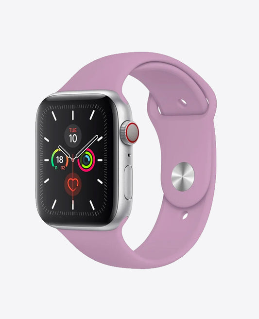 Bracelet Apple Watch en Silicone - Mauve