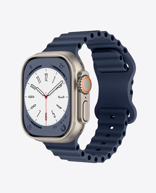 Bracelet Apple Watch en Silicone Ocean - Bleu Nuit