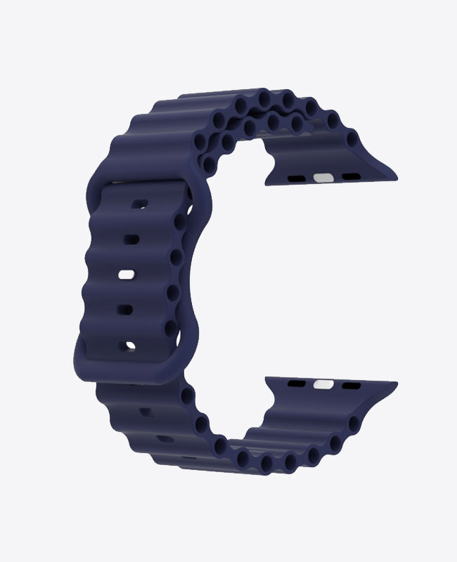 Bracelet Apple Watch en Silicone Ocean - Bleu Nuit