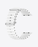 Bracelet Apple Watch en Silicone Ocean Boucle - Blanc