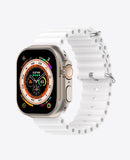 Bracelet Apple Watch en Silicone Ocean Boucle - Blanc