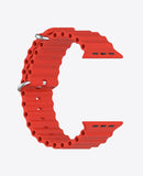 Bracelet Apple Watch en Silicone Ocean Boucle - Rouge