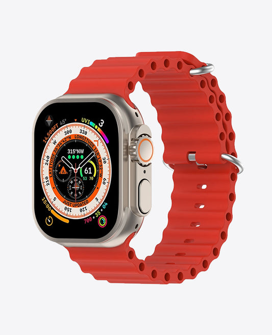 Bracelet Apple Watch en Silicone Ocean Boucle - Rouge