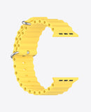 Bracelet Apple Watch en Silicone Ocean Boucle - Jaune