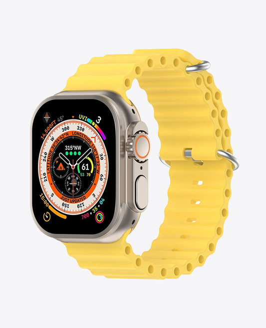 Bracelet Apple Watch en Silicone Ocean Boucle - Jaune