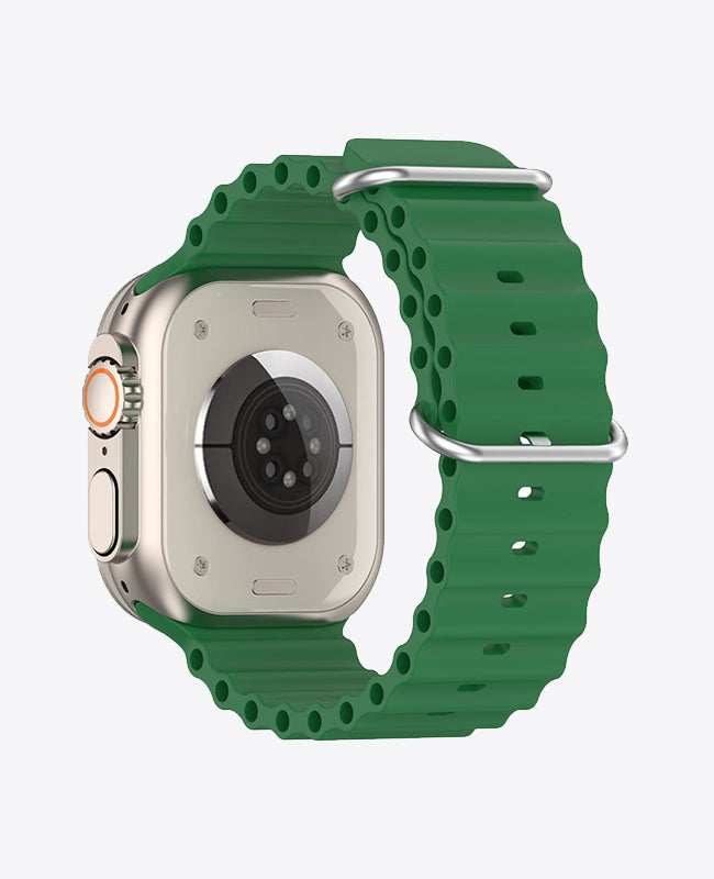 Bracelet Apple Watch en Silicone Ocean Boucle - Vert Olive