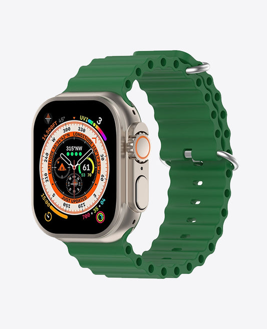 Bracelet Apple Watch en Silicone Ocean Boucle - Vert Olive