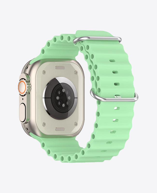 Bracelet Apple Watch en Silicone Ocean Boucle - Vert Sauge