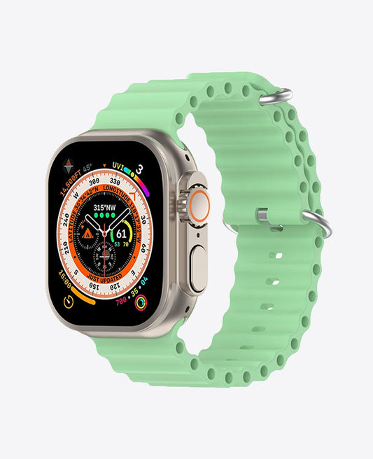 Bracelet Apple Watch en Silicone Ocean Boucle - Vert Sauge