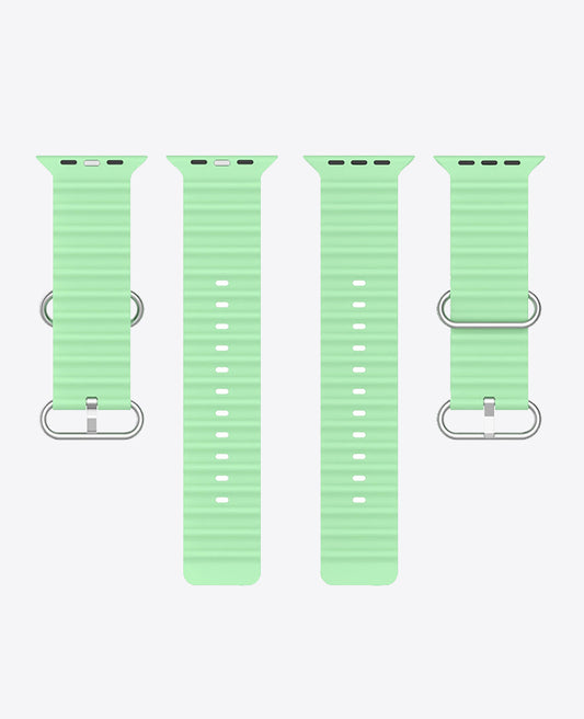 Bracelet Apple Watch en Silicone Ocean Boucle - Vert Sauge