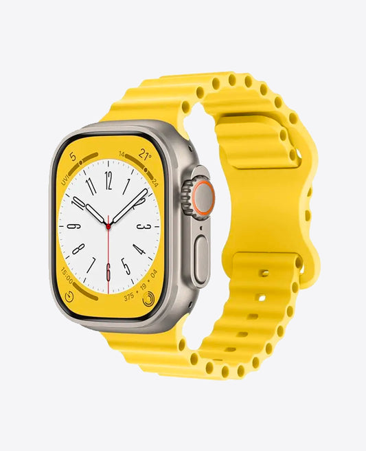 Bracelet Apple Watch en Silicone Ocean - Jaune