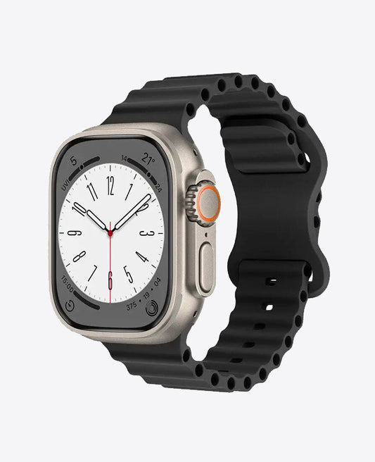 Bracelet Apple Watch en Silicone Ocean - Noir