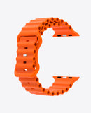 Bracelet Apple Watch en Silicone Ocean - Orange