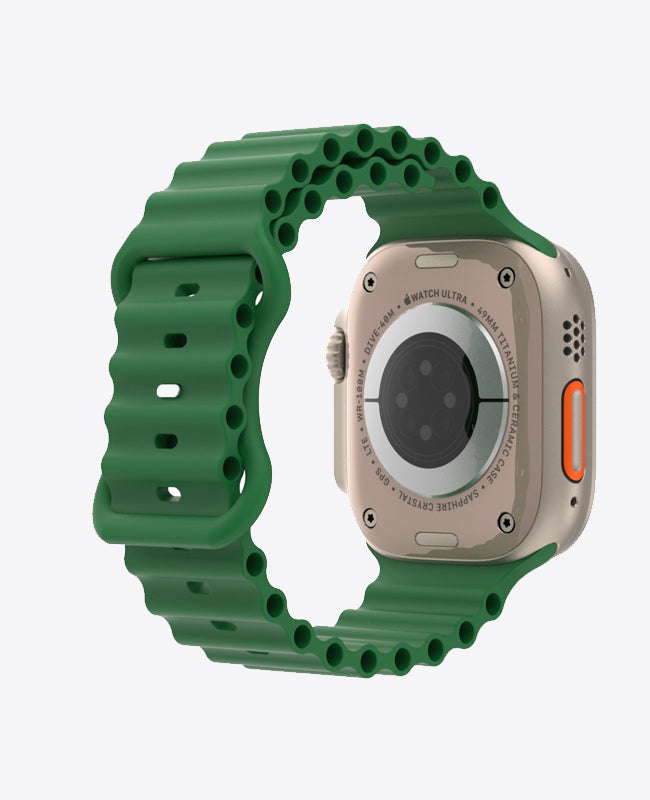 Bracelet Apple Watch en Silicone Ocean - Vert