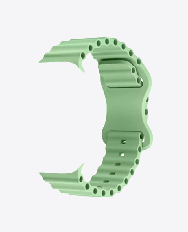 Bracelet Apple Watch en Silicone Ocean - Vert Pistache