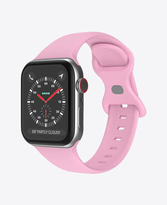 Bracelet Apple Watch en Silicone Papillon - Lavande