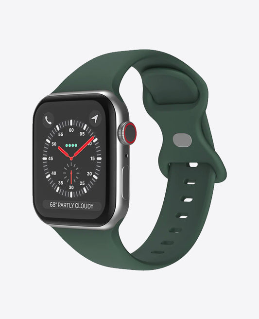 Bracelet Apple Watch en Silicone Papillon - Vert Olive