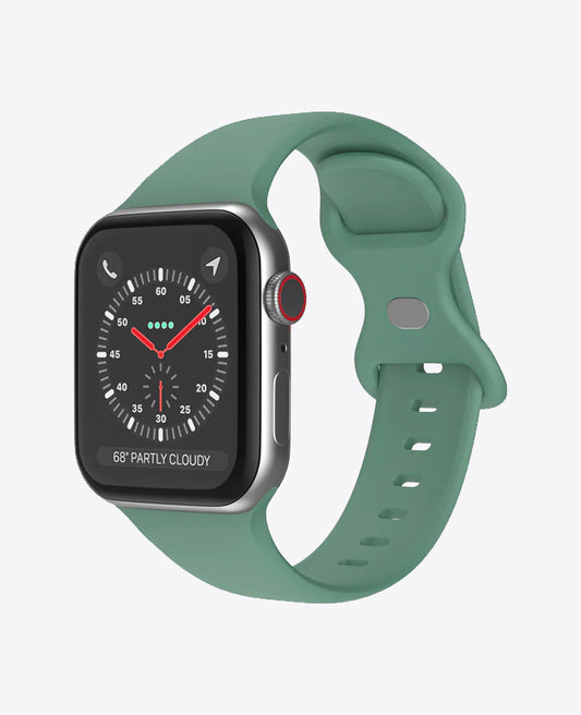 Bracelet Apple Watch en Silicone Papillon - Vert Sapin