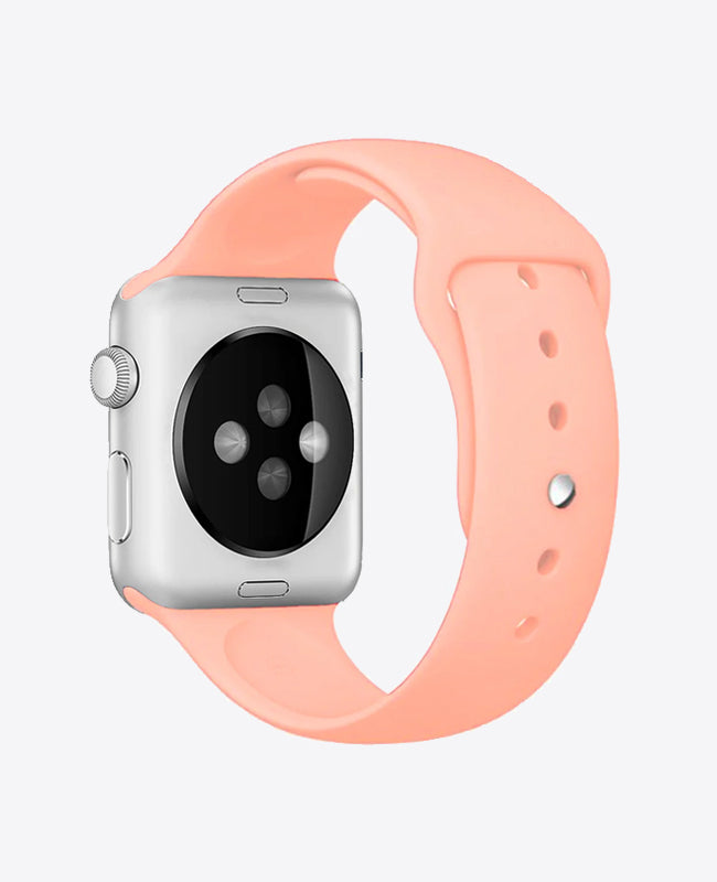 Bracelet Apple Watch en Silicone - Rose Poudré