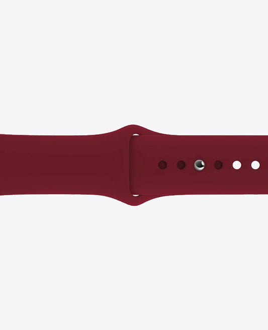 Bracelet Apple Watch en Silicone - Rouge Bordeaux