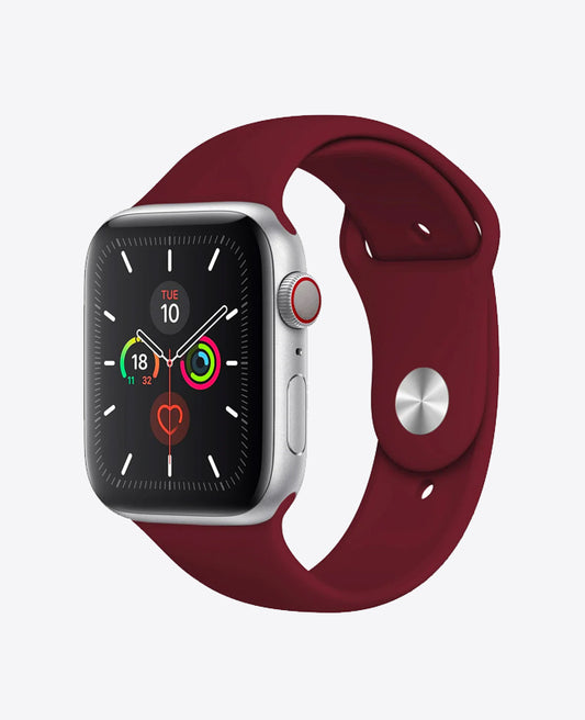 Bracelet Apple Watch en Silicone - Rouge Bordeaux