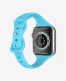 Bracelet Apple Watch en Silicone Slim - Bleu Saphir