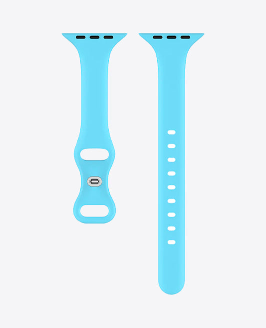 Bracelet Apple Watch en Silicone Slim - Bleu Saphir