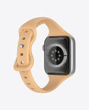 Bracelet Apple Watch en Silicone Slim - Brun