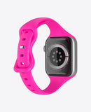 Bracelet Apple Watch en Silicone Slim - Fuchsia