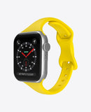 Bracelet Apple Watch en Silicone Slim - Jaune