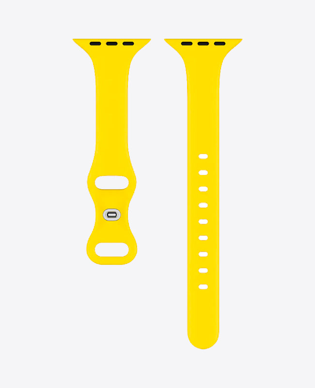 Bracelet Apple Watch en Silicone Slim - Jaune