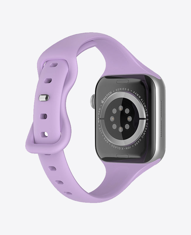 Bracelet Apple Watch en Silicone Slim - Lavande