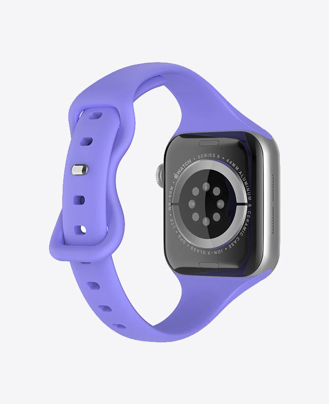 Bracelet Apple Watch en Silicone Slim - Lilas