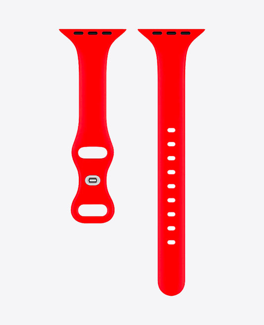 Bracelet Apple Watch en Silicone Slim - Rouge