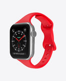 Bracelet Apple Watch en Silicone Slim - Rouge