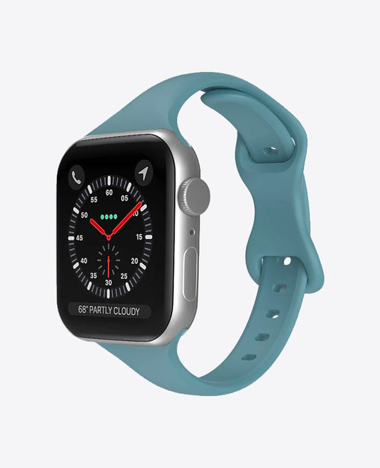 Bracelet Apple Watch en Silicone Slim - Vert Sapin